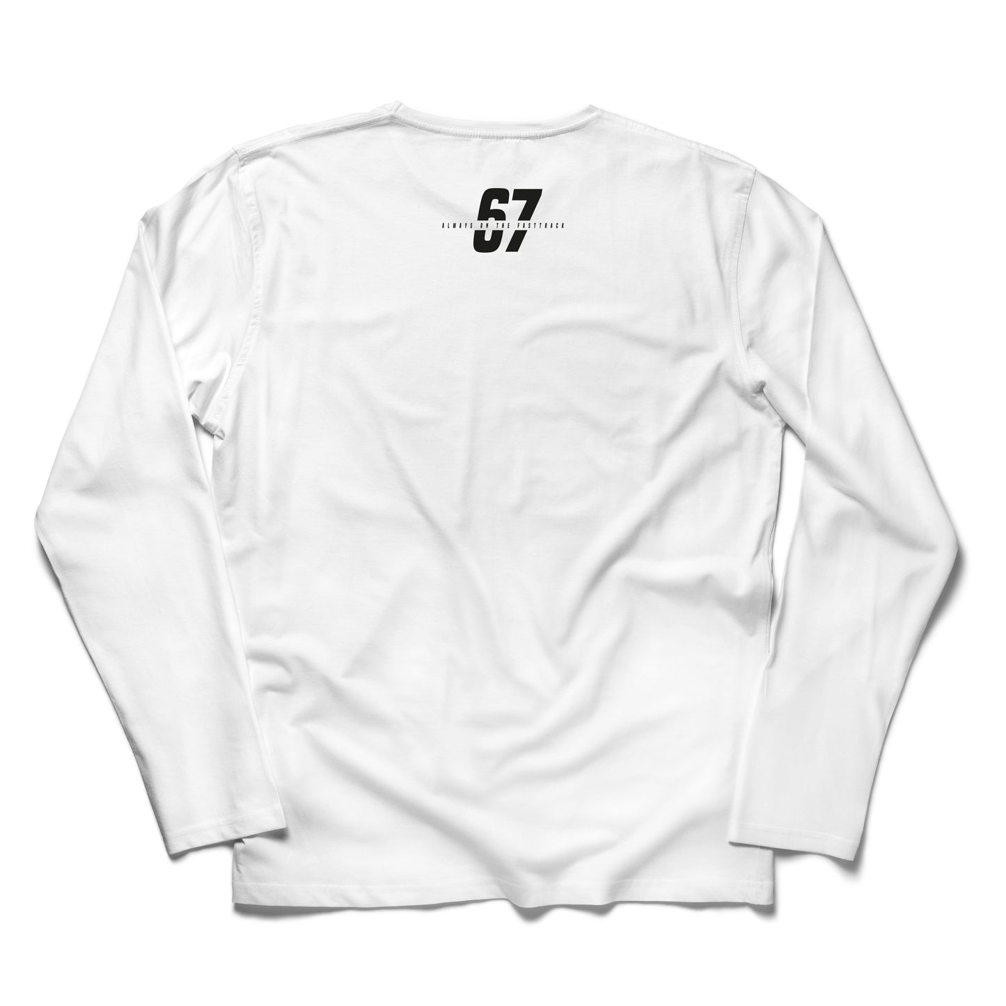 Longsleeve "ALWAYS ON THE FASTTRACK" white