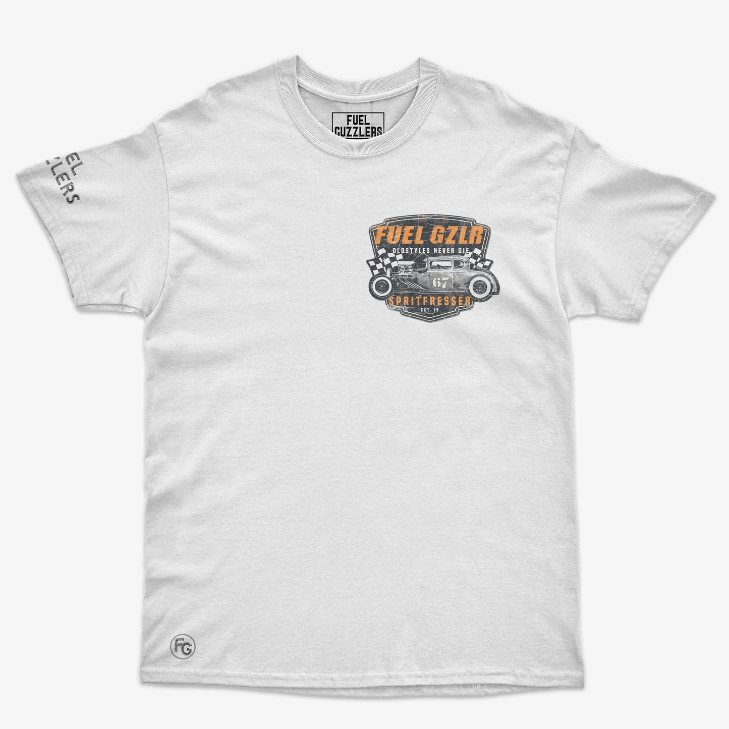 T-Shirt "HOT ROD" white