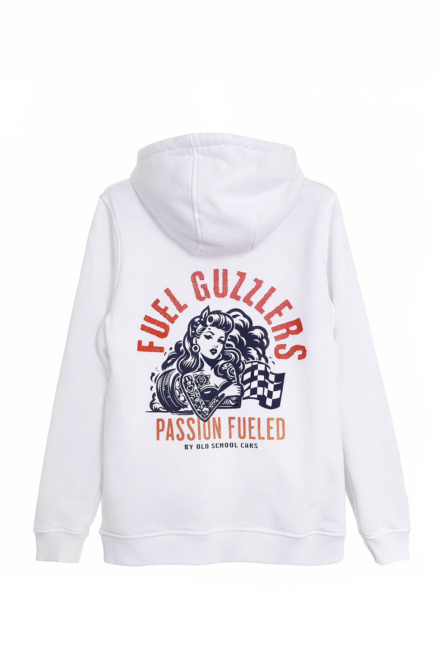 Damen Hoodie "PASSION FUELED" white