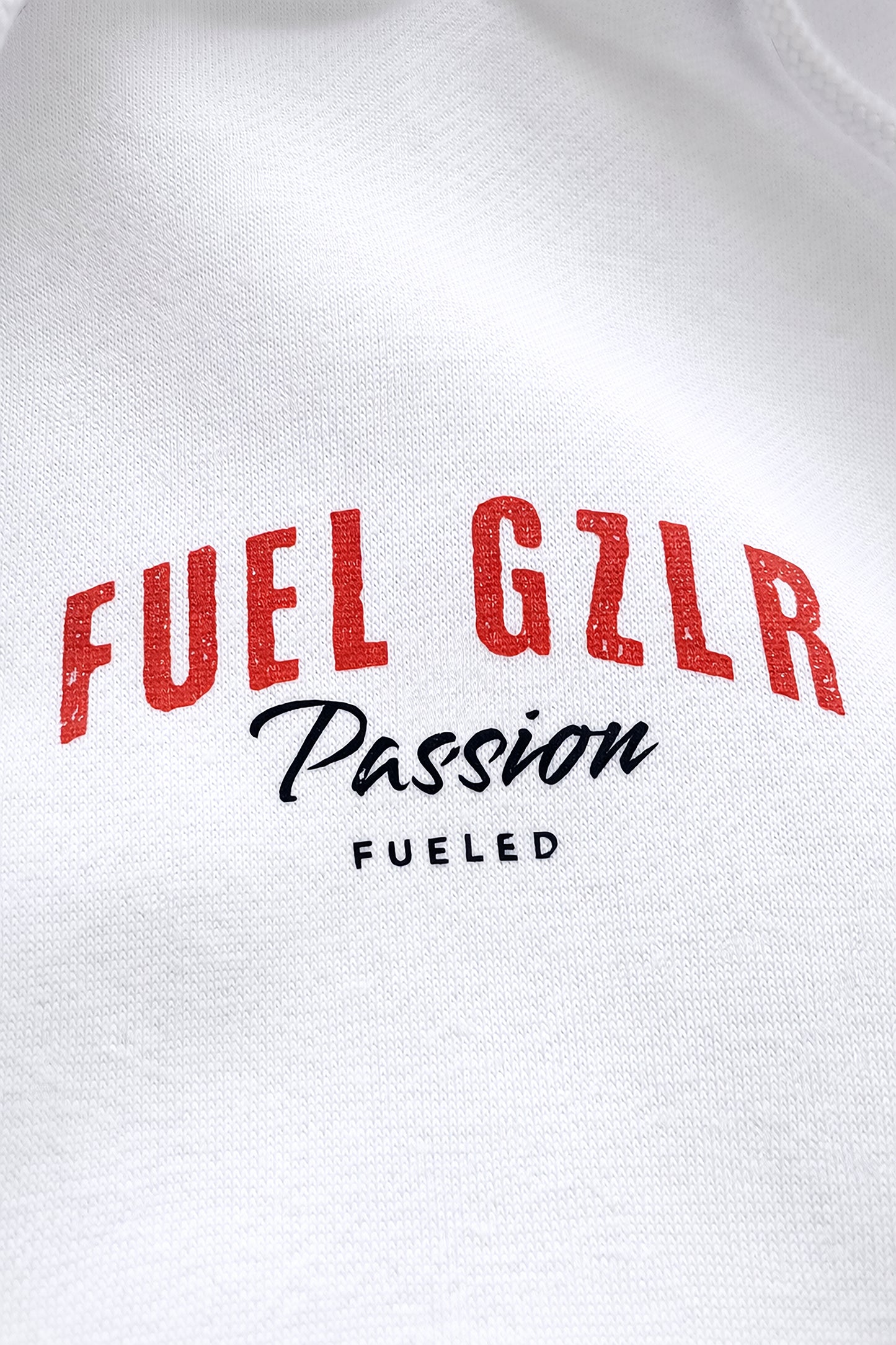 Damen Hoodie "PASSION FUELED" white