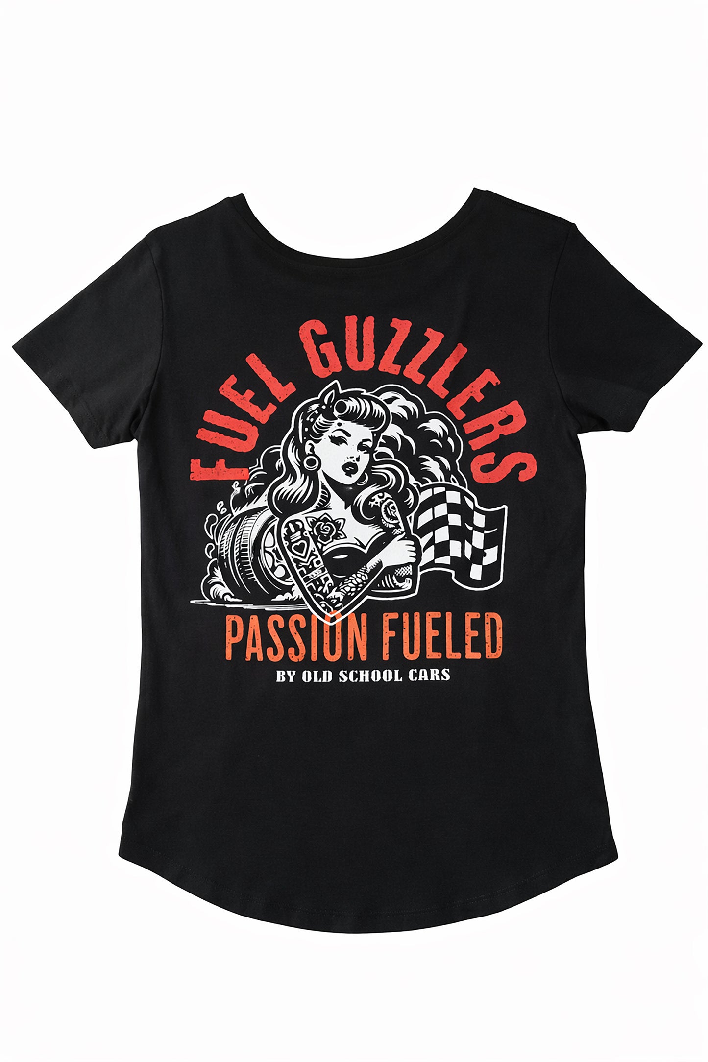Damen T-Shirt "PASSION FUELED" black