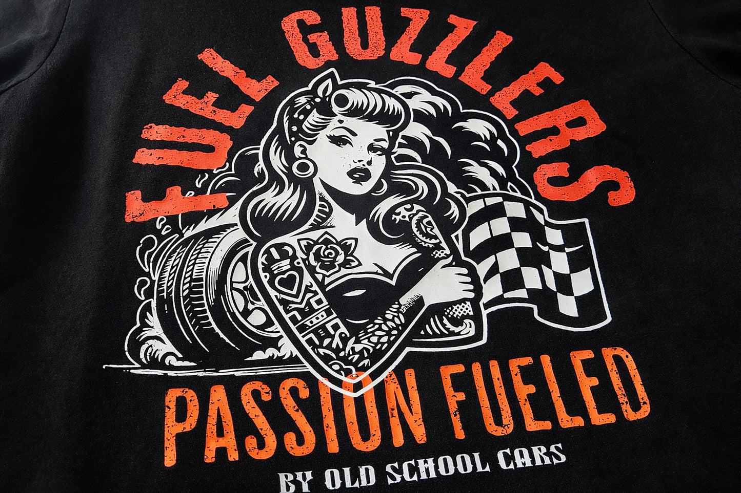 Damen T-Shirt "PASSION FUELED" black
